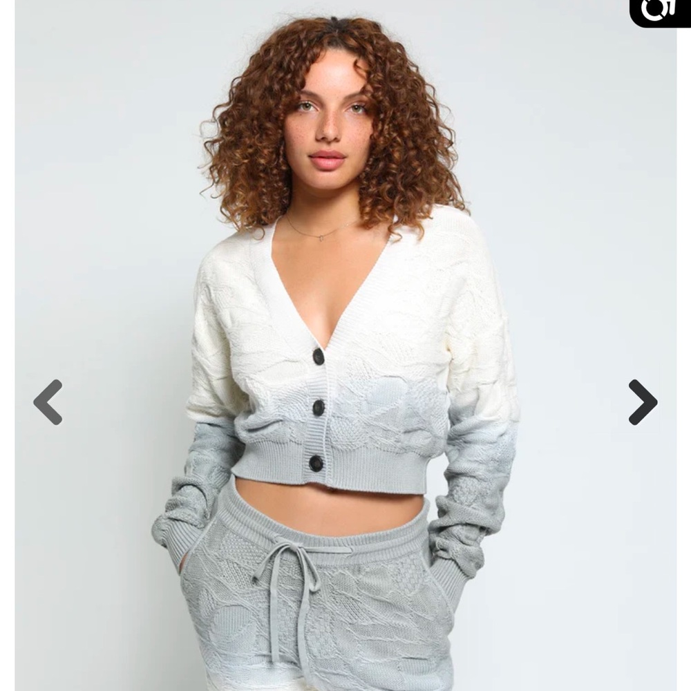 NWOT Twenty Montreal dip dye cardigan